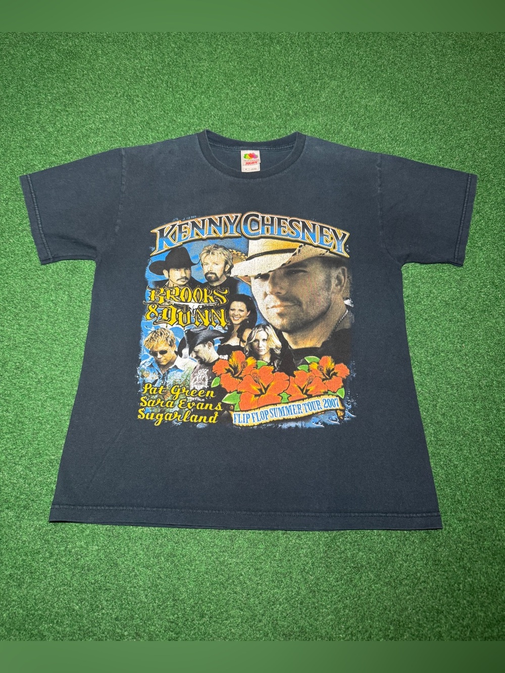 Kenny Chesney Flip Flop Tour T Shirt M Country Brooks Dunn Sugarland Concert